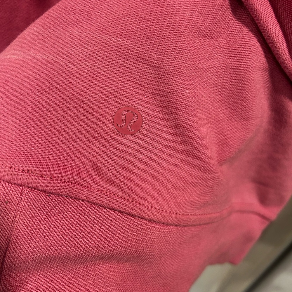 lululemon Smooth Spacer Classic-Fit Pullover Hoodie mens L pink blossom - Picture 4 of 6